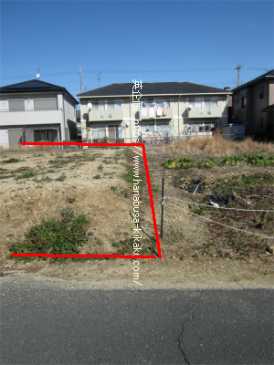 隣地との境界です。