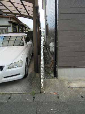 隣地との境界です。