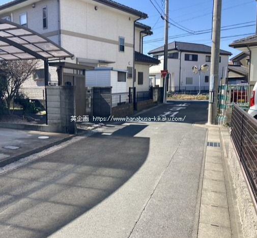 前面道路です。